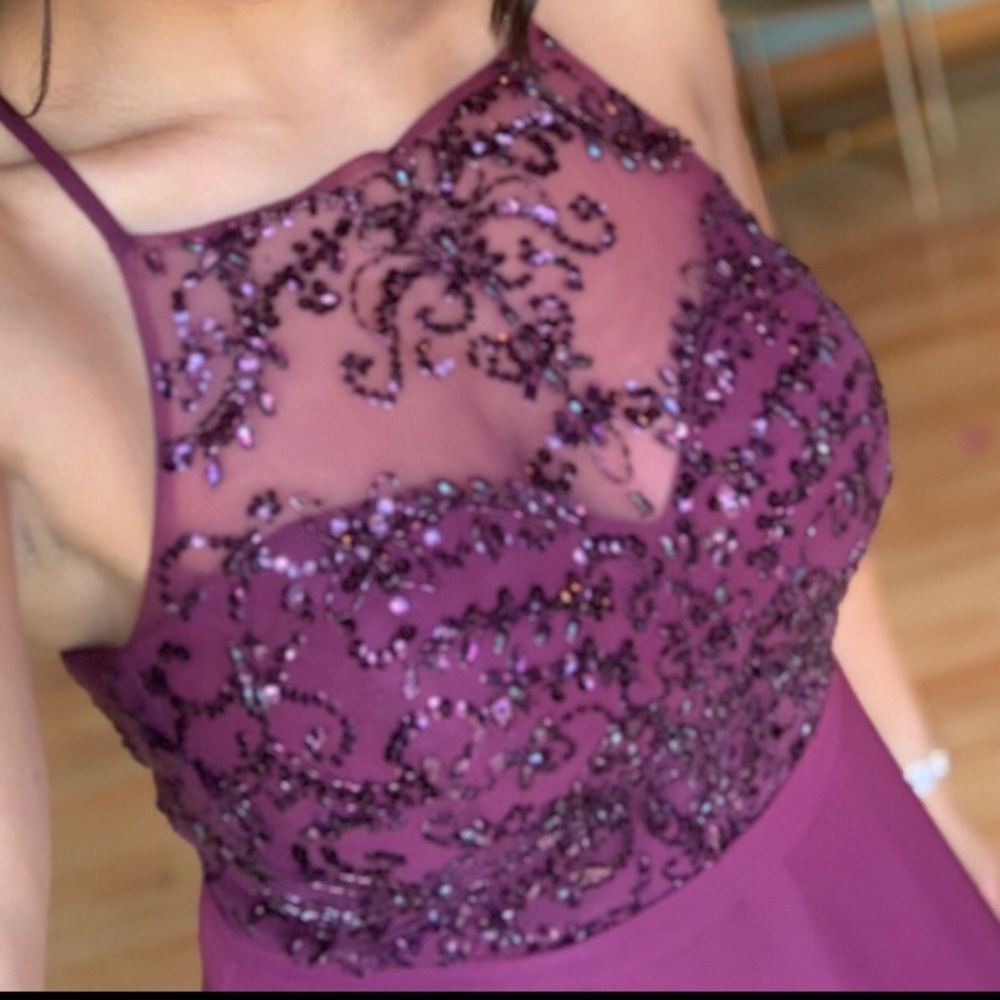 Mori Lee Bridesmaid Dress in Bordeaux (Burgundy)
